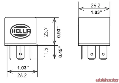 Hella Micro Plug Relay - 933332101