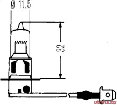 Hella BULB H3 12V 100W YLW STR             8GH - H83135121