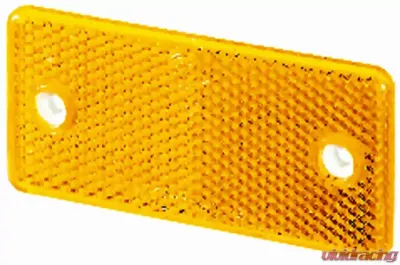 Hella 3326 Amber Rectangular Reflex Reflector - 003326011