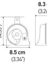 Hella Trumpet Kit Low-Tone/High-Tone, 12 V, 400/500 Hz with Bracket                                     - 007424801 - Image 9