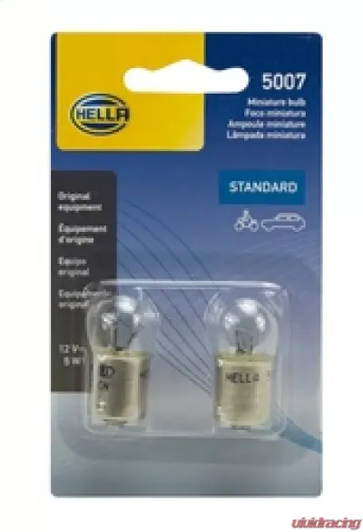HELLA 5007TB Standard Series Incandescent Miniature Light Bulb - 5007TB