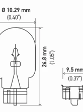 HELLA 2827NATB Standard Series Incandescent Miniature Light Bulb                                     - 2827NATB - Image 4