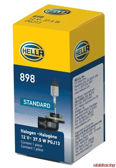 HELLA 898 Standard Series Halogen Light Bulb - 898
