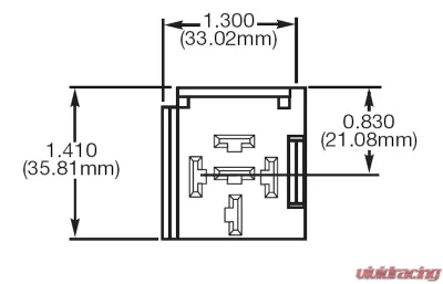 Hella 5 Terminal Mini Relay Socket - Bracket - H84989011