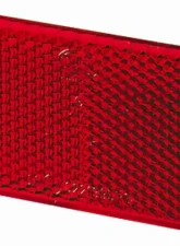 Hella 3326 Red Rectangular Reflex Reflector with Adhesive                                     - 003326931 - Image 3