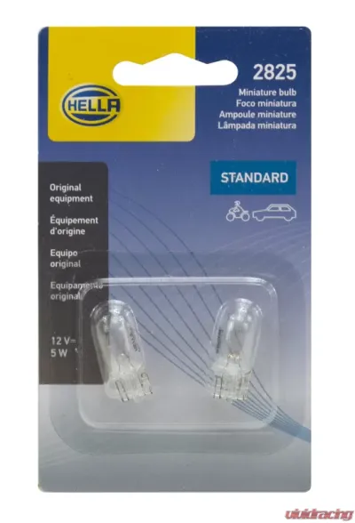 HELLA 2825TB Standard Series Incandescent Miniature Light Bulb - 2825TB