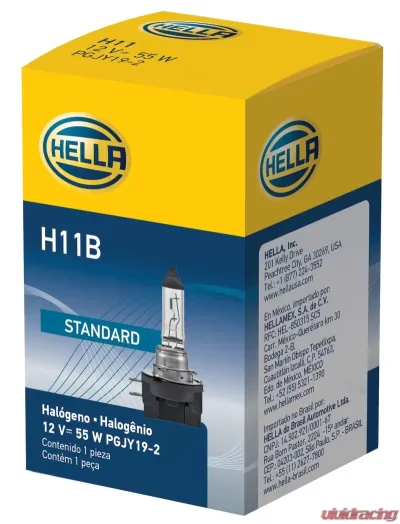 HELLA H11B Standard Series Halogen Light Bulb - H11B