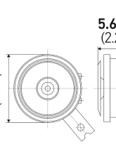 Hella HORN KIT BX BLK DISC 92MM 12V UNIV                                     - 011225871 - Image 8
