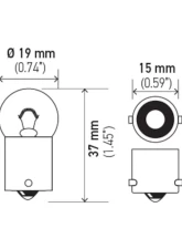 HELLA 5637 Standard Series Incandescent Miniature Light Bulb                                     - 5637 - Image 10