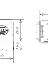 Hella Micro Plug Relay                                     - 007793041 - Image 3