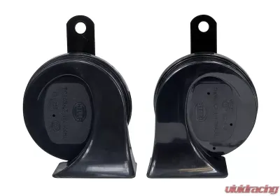 Hella HORN KIT BL BLK TRUMPET 12V UNIV - 012010971