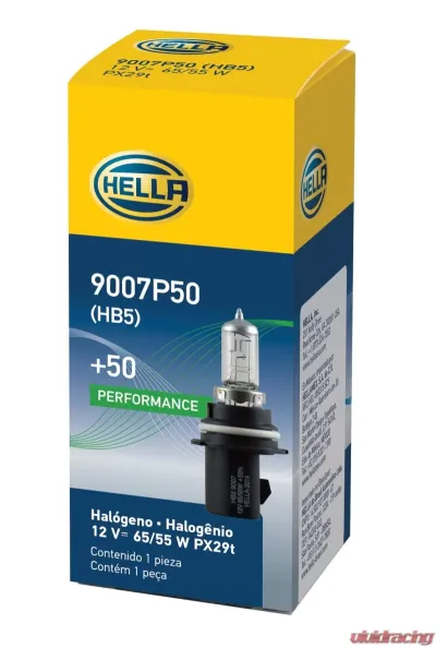HELLA 9007P50TB Performance Series Halogen Light Bulb - 9007P50TB