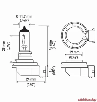 HELLA H11 2.0TB Performance Series Halogen Light Bulb - H11 2.0TB