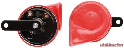 Hella Trumpet Kit Low-Tone/High-Tone, 12 V, 400/500 Hz with Bracket - 007424801