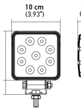 Hella WORKLIGHT VALUEFIT 4SQ 1.0 LED MV CR BP                                     - 357103002 - Image 4