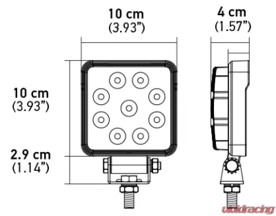 Hella WORKLIGHT VALUEFIT 4SQ 1.0 LED MV CR BP - 357103002
