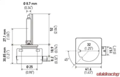 Hella Xenon D1S Bulb - D1S 5000 K