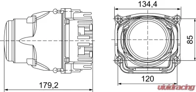 Hella HEADLAMP DE-US A/F  MD12/24          1AL - 012758121