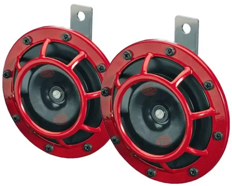 Hella Supertone Kit High tone/Low tone,12 V, 300/500 Hz with Bracket - 003399801