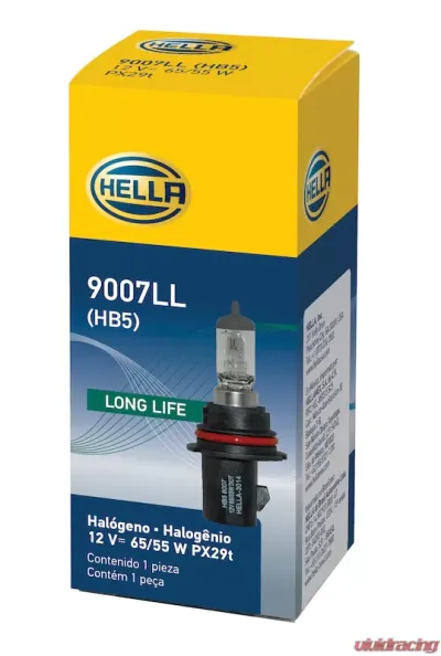 HELLA 9007LL Long Life Series Halogen Light Bulb - 9007LL