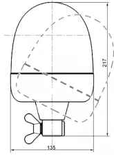Hella KL RotaCompact Amber Beacon Flange Mount 24V                                     - 009506011 - Image 4