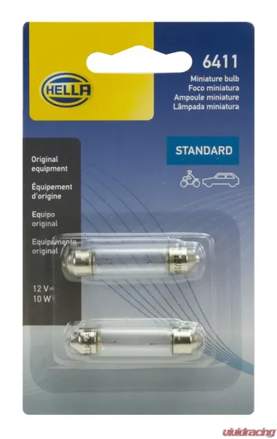HELLA 6411TB Standard Series Incandescent Miniature Light Bulb - 6411TB