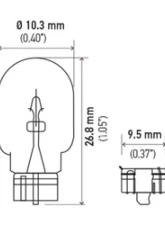 HELLA 168TB Standard Series Incandescent Miniature Light Bulb                                     - 168TB - Image 6