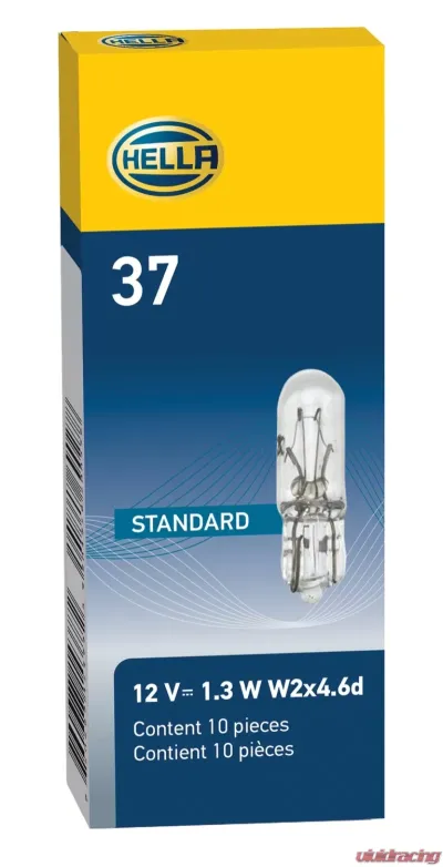 HELLA 37 Standard Series Incandescent Miniature Light Bulb - 37
