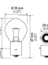 HELLA 635 Standard Series Incandescent Miniature Light Bulb                                     - 635 - Image 4