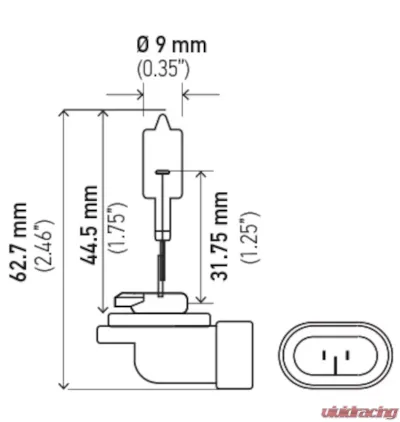 HELLA 889 Standard Series Halogen Light Bulb - 889
