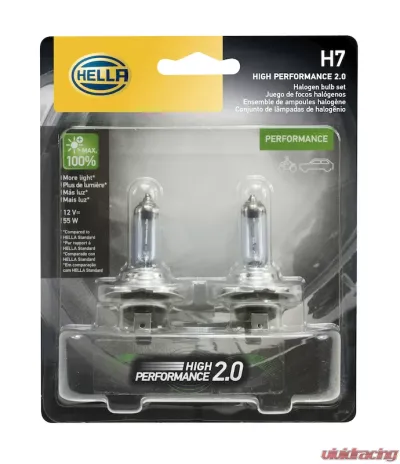 HELLA H7 2.0TB Performance Series Halogen Light Bulb - H7 2.0TB