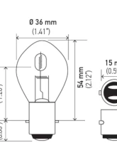 HELLA 6245 Standard Series Incandescent Miniature Light Bulb                                     - 6245 - Image 8