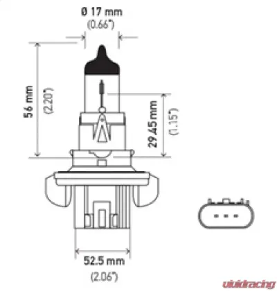 HELLA H13P50 Performance Series Halogen Light Bulb - H13P50