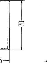 Hella 4412 Red Rectangular Reflex Reflector with Adhesive                                     - 004412021 - Image 5