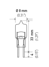 HELLA JC5 Standard Series Halogen Miniature Light Bulb                                     - JC5 - Image 6