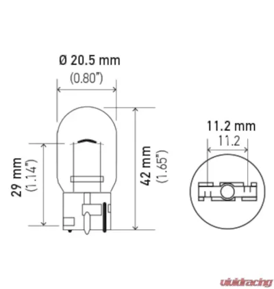 HELLA 7441 Standard Series Incandescent Miniature Light Bulb - 7441