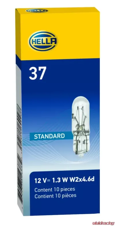 HELLA 37 Standard Series Incandescent Miniature Light Bulb - 37