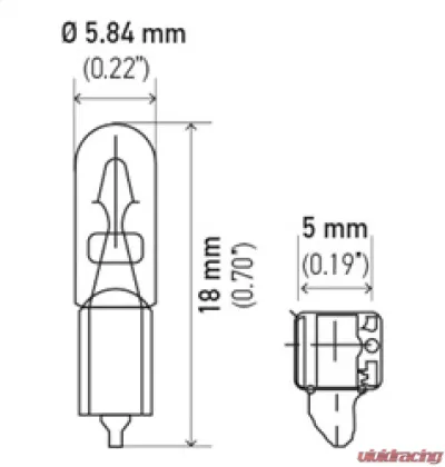 HELLA 37 Standard Series Incandescent Miniature Light Bulb - 37