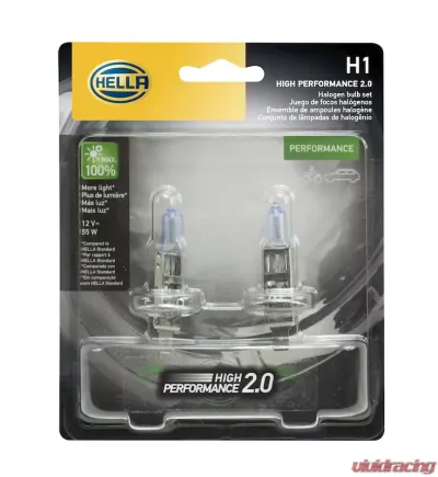 HELLA H1 2.0TB Performance Series Halogen Light Bulb - H1 2.0TB