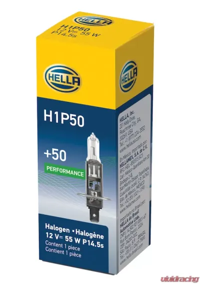 HELLA H1P50 Performance Series Halogen Light Bulb - H1P50