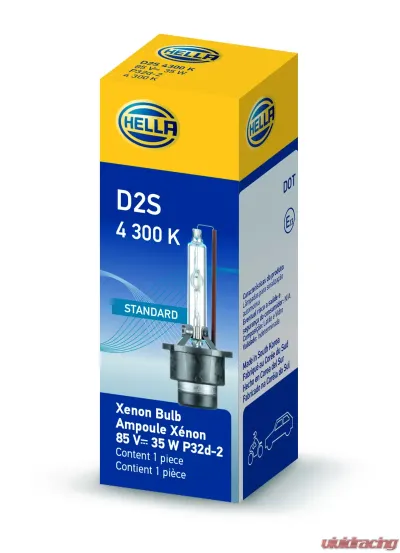 HELLA D2S 4300 K Standard Series Xenon Light Bulb - D2S 4300 K