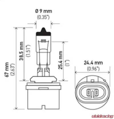 HELLA 893 Standard Series Halogen Light Bulb - 893