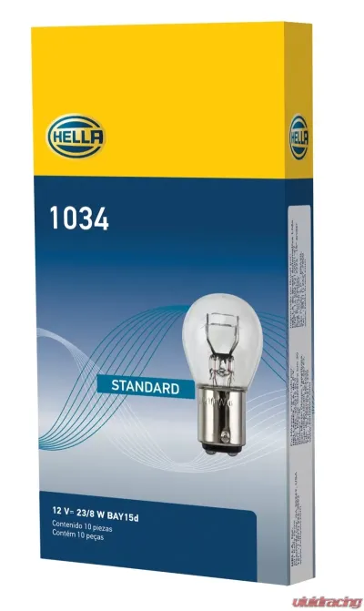 HELLA 1034 Standard Series Incandescent Miniature Light Bulb - 1034