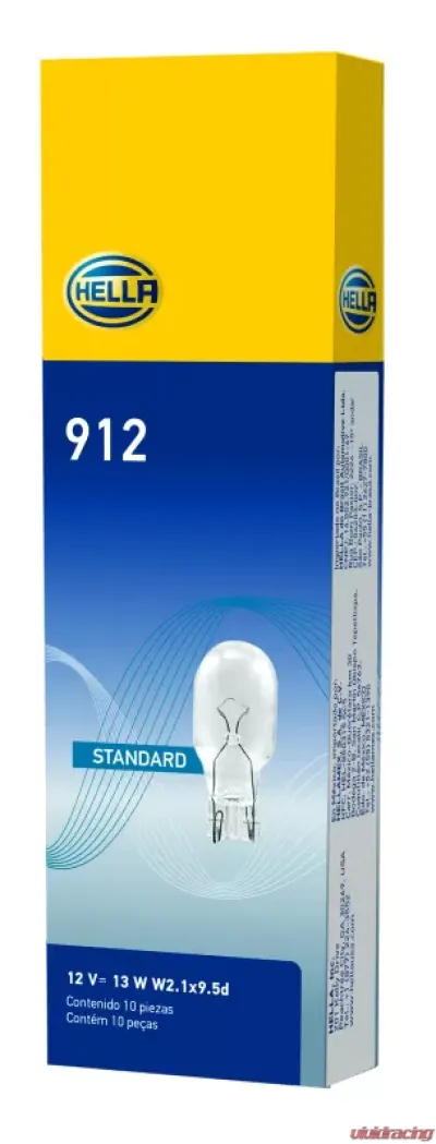 HELLA 912 Standard Series Incandescent Miniature Light Bulb - 912