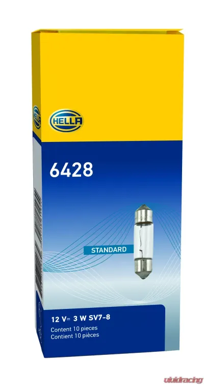 HELLA 6428 Standard Series Incandescent Miniature Light Bulb - 6428