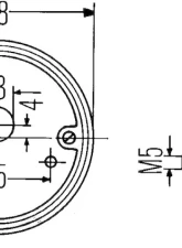 Hella 1259 Amber/Red Turn/Tail Lamp with Chrome Base                                     - 001259261 - Image 5