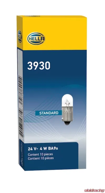 HELLA 3930 Standard Series Incandescent Miniature Light Bulb - 3930