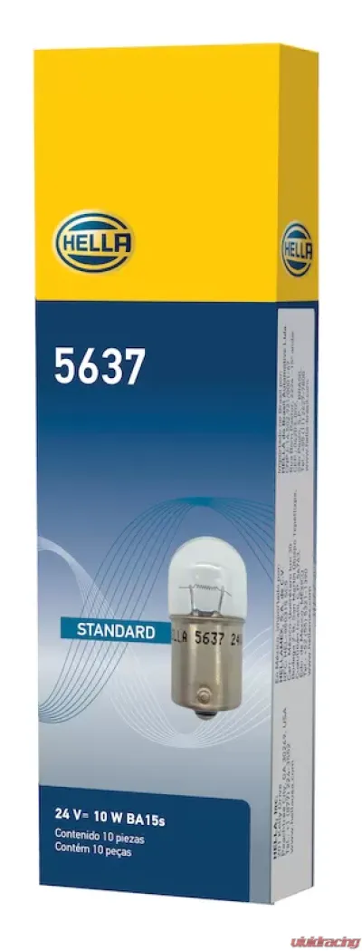 HELLA 5637 Standard Series Incandescent Miniature Light Bulb - 5637