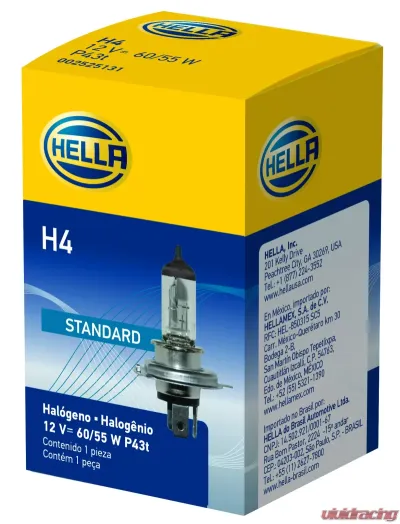 HELLA H4 Standard Series Halogen Light Bulb - H4