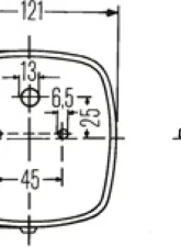 Hella 2578 Red/Amber Stop/Turn/Tail/License Plate Lamp                                     - 002578701 - Image 5